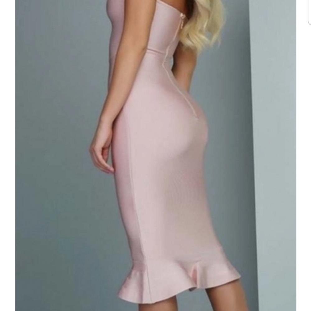 Immacul8 collection pink bandage dress
